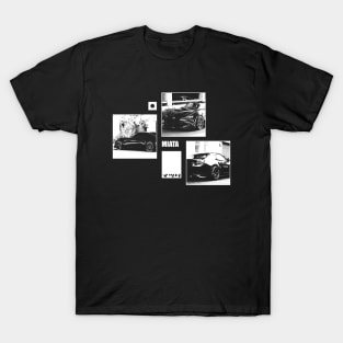 Mazda Miata MX-5 ND Black 'N White Archive (Black Version) T-Shirt